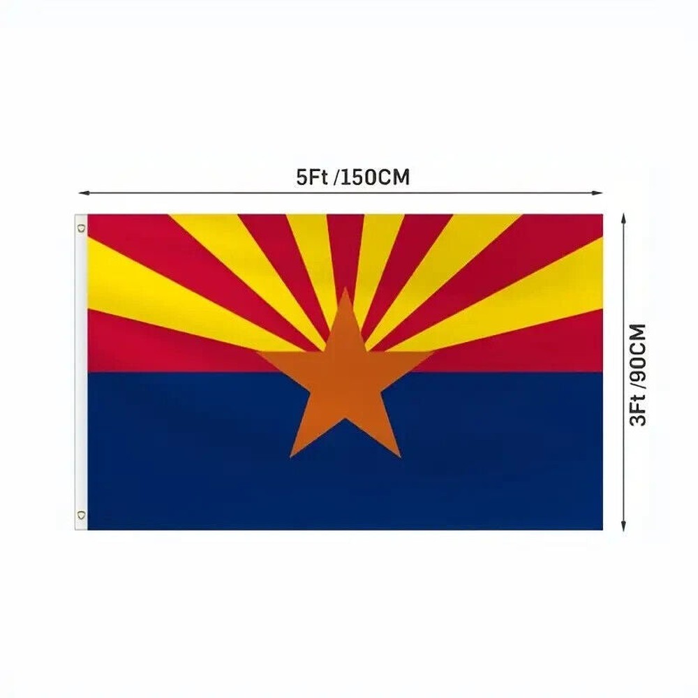 Arizona State Flag Novelty Flag Banner NEW! 3 ft x 5 ft Home & Garden:Yard, Garden & Outdoor Living:Décor:Flags Style Your Walls
